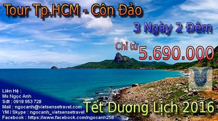 Cảng Bến Đầm - Bãi Nhát - Cơ sở nuôi cấy ngọc trai Côn Đảo - Chùa Núi Một - Dinh chúa Đảo | Tết Dương Lịch 2025 Từ Hồ Chí Minh