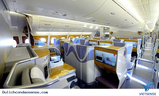 Tham quan nội thất của máy bay sang nhất thế giới Tham quan nội thất của máy bay sang nhất thế giới