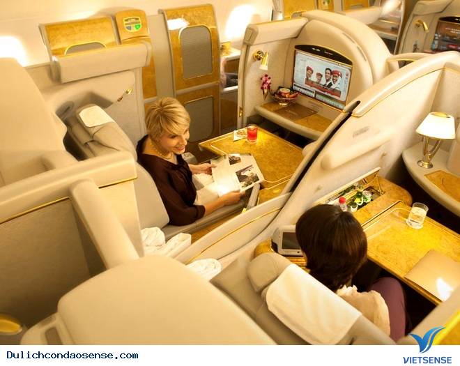 Tham quan nội thất của máy bay sang nhất thế giới Tham quan nội thất của máy bay sang nhất thế giới